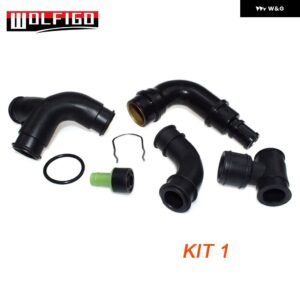 エンジン クランクケース ブリーザー ホース VW ゴルフ J-ETTA MK4 アウディ A3 TT 1.8T 06A103247 035103245A 06A103213F 058133785B - Kit 1