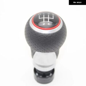 アウディ A1 2011 - 18 車 5/6スピード 12MM 挿入穴 ギアスティック シフト レベル ノブ レザー カバー - 5 Speed4