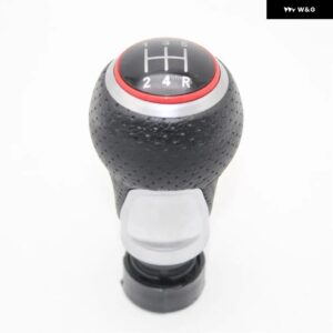 アウディ A1 2011 - 18 車 5/6スピード 12MM 挿入穴 ギアスティック シフト レベル ノブ レザー カバー - 5 speed