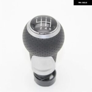 アウディ A1 2011 - 18 車 5/6スピード 12MM 挿入穴 ギアスティック シフト レベル ノブ レザー カバー - 6 Spped