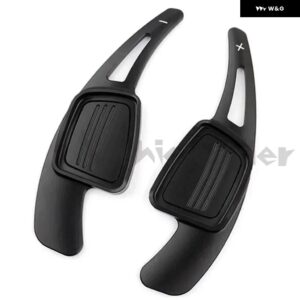 アウディ A3 / S3 フェイスリフト A5 S5 2017 A4 B9 Q7 2016-2017 TT TTS カースポーツ ステアリングホイール シフト パドル シフター アルミ 合金 - black