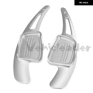 アウディ A3 / S3 フェイスリフト A5 S5 2017 A4 B9 Q7 2016-2017 TT TTS カースポーツ ステアリングホイール シフト パドル シフター アルミ 合金 - Silver