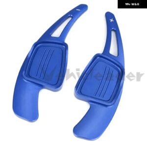 アウディ A3 / S3 フェイスリフト A5 S5 2017 A4 B9 Q7 2016-2017 TT TTS カースポーツ ステアリングホイール シフト パドル シフター アルミ 合金 - Blue