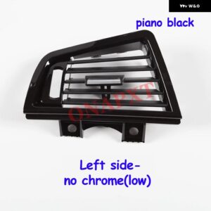 LHD BMW 5シリーズ F10 F11 F18 フロント エアコン ACベント アウトレット グリル パネル カバー カーボン ピアノブラック クロームなし - piano black left