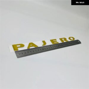 パジェロ V31 V32 V33 リア トランク テールゲート スペアタイヤ エンブレム ロゴ ネームプレート ステッカー - gold new