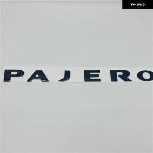 パジェロ V31 V32 V33 リア トランク テールゲート スペアタイヤ エンブレム ロゴ ネームプレート ステッカー - Black New