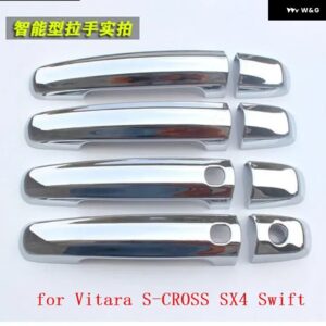 ABS クローム 車 ドアハンドル ボウルカバー トリム ドアハンドル トリム スズキ ビターラ S-CROSS SX4 スイフト - 1