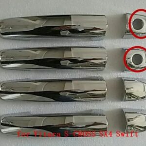 ABS クローム 車 ドアハンドル ボウルカバー トリム ドアハンドル トリム スズキ ビターラ S-CROSS SX4 スイフト - 3