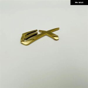 パジェロ モンテロ ランサー GLS GLX EX V6 エンブレム リア トランク ロゴ サイドフェンダー マーク ネームプレート オート デカール - EX gold