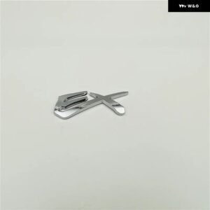 パジェロ モンテロ ランサー GLS GLX EX V6 エンブレム リア トランク ロゴ サイドフェンダー マーク ネームプレート オート デカール - EX silver