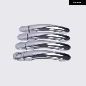 SEAT LEON MK2 1P FR FR+ CUPRA 2006~2012 クロームカーボン車 ドアハンドル カバー カーアクセサリー スタイリング ステッカー - model 3