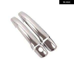カーボン シトロエン C4 パラス トリオンフ キャトル 2004 - 10 車 ドアハンドル カバー スタイリング アクセサリー - silver 2 door