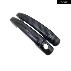 カーボン シトロエン C4 パラス トリオンフ キャトル 2004 - 10 車 ドアハンドル カバー スタイリング アクセサリー - carbon 2 door