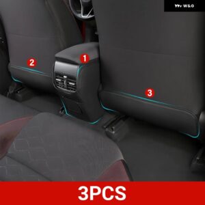 トヨタ カローラ クロス XG10 2020 - 24 2025 ハイブリッド カーシートバックプロテクトカバー キックプルーフマット アクセサリー - 3PCS