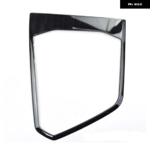 カー スタイリング ステンレス カバー ステッカー ギア シフト パネル インテリア トリム モールディング フォルクスワーゲン - Nonporous black