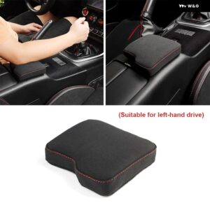 RHD LHD アームレスト ボックス パッド スバル BRZ トヨタ GR86 2021 - 23 車用 アームレスト ボックス メモリースポンジ 内装アクセサリー - Red LHD