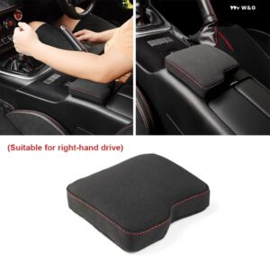 RHD LHD アームレスト ボックス パッド スバル BRZ トヨタ GR86 2021 - 23 車用 アームレスト ボックス メモリースポンジ 内装アクセサリー - Red RHD