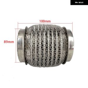 ステンレス SUS304 排気フレックス パイプ チューブ フレックスカプラー インターロック付き 超フレキシブル 51X150MM 63X100MM 63X150MM 76X100MM - 89X100mm