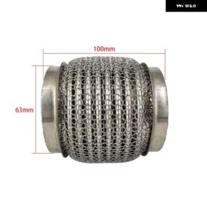 ステンレス SUS304 排気フレックス パイプ チューブ フレックスカプラー インターロック付き 超フレキシブル 51X150MM 63X100MM 63X150MM 76X100MM - 63X100mm