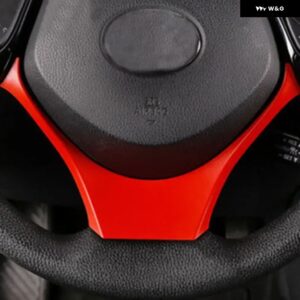 ステアリングホイール パネル ステッカー カバー デコレーション トリム モールディング トヨタ CHR C-HR 2016-2020カーアクセサリー - red