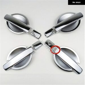 カー スタイリング 日産 ナバラ D40 フロンティア 2005-2015 ABS クローム ドアハンドル ボウル ドアハンドル カバー カバー トリム - 6