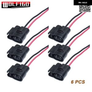 イグニッション コイルコネクタ ハーネス ワイヤーピグテール クライスラー ダッジ プリマスV6 4609088AC 4609088AD 4609088AF 7T4Z12029E - 6 PCS