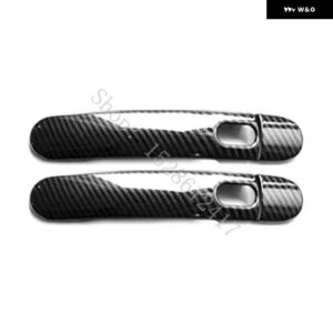 セアト アルテア 2004 2005 2006~2015 ABS 光沢ブラック カーアクセサリー ドアハンドル ボウル ドアハンドル カバー カバー トリム - Carbon fiber pattern