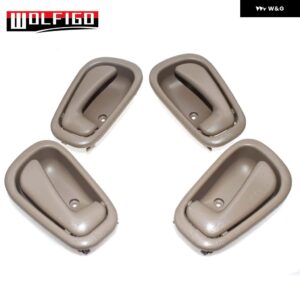 タンベージュ インナー インサイド ドアハンドル フロント リア 左 右 トヨタ カローラ ジオ プリズム 1998 1999 00 01 02 6920602050E 69205-02050 - 4 PCS