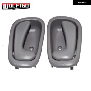 グレー グレー インナー インサイド ドアハンドル フロント リア 左 右 トヨタ カローラ ジオ プリズム 1998 99 00 01 2002 6920602050 69205-02050 - Pair