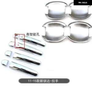 カー スタイリング 日産 TIIDA 2011-2015 ABS クローム ドアハンドル ボウル ドアハンドル カバー カバー トリム - 5