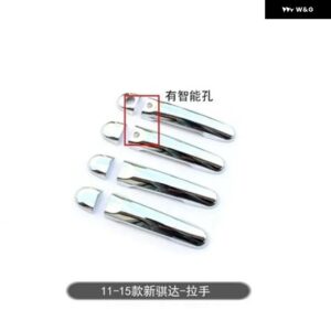 カー スタイリング 日産 TIIDA 2011-2015 ABS クローム ドアハンドル ボウル ドアハンドル カバー カバー トリム - 1