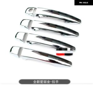 ABSクローム ドアハンドル ボウル ドアハンドル カバー カバー トリム カー スタイリング シトロエン C-ELYSEE ELYSEE 2014-2018 - 1