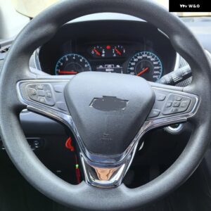 シボレー エクイノックス 2017-2023 ABS ステアリングホイール ボタン フレーム カバー トリム インテリア カーアクセサリー - ABS Silver