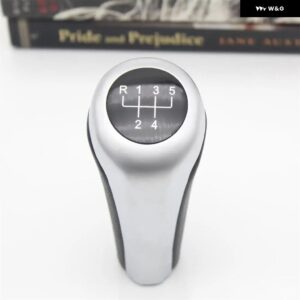 BMW Z4 E85 E86 2002 - 08 カー スタイリング 5速 6速 ギアスティック シフト ノブ レザーカバー 付き - gray