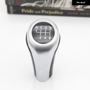 BMW Z4 E85 E86 2002 - 08 カー スタイリング 5速 6速 ギアスティック シフト ノブ レザーカバー 付き - red