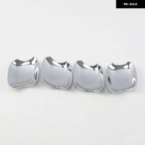 アウディ A4 B8 2009 - 16 光沢ブラッククロームカー ドアハンドル カバー ステッカー スタイリング アクセサリー - silver bowl