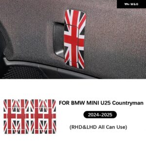 インナー ドアハンドル /インナードアボウル ステッカー レザー ミニクーパー カントリーマン U25 2024 2025 ステッカー カーアクセサリー - Door Handle B