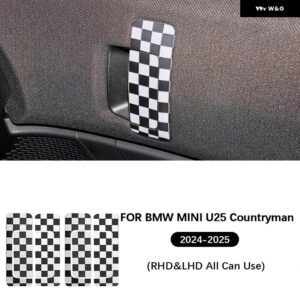 インナー ドアハンドル /インナードアボウル ステッカー レザー ミニクーパー カントリーマン U25 2024 2025 ステッカー カーアクセサリー - Door Handle A