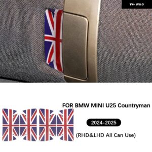 インナー ドアハンドル /インナードアボウル ステッカー レザー ミニクーパー カントリーマン U25 2024 2025 ステッカー カーアクセサリー - Door Bowl D