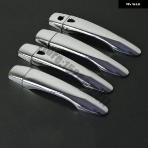 カーボンクロームカー ドアハンドル ボウルカバー トリム 日産 ナバラNP300フロンティアD23 2015-2021 スタイリング アクセサリー ステッカー - 2