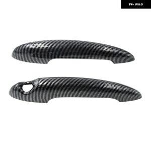 BMW MINI COOPER S R50 R52 R53 R55 R56 R57 R58 R59 R61 グロスブラック カーボン ドアハンドル カバー カーパーツ - Carbon Fiber