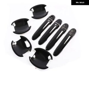 グロスブラッククローム車 ドアハンドル カバー トリム ステッカー 日産 ヴァーサティーダアルメーラルノースカーラ20122019 スタイリング アクセサリー - model 10