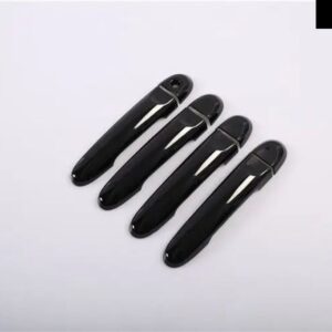 グロスブラッククローム車 ドアハンドル カバー トリム ステッカー 日産 ヴァーサティーダアルメーラルノースカーラ20122019 スタイリング アクセサリー - model 2