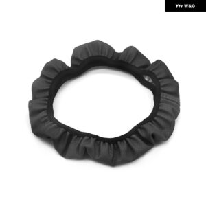 ソフトで軽量な車 ステアリングホイール カバー BMW F20 F30 G20 F31 F34 F10 G30 F11 X3 X5 E87 カーアクセサリー 自動車用品 - black