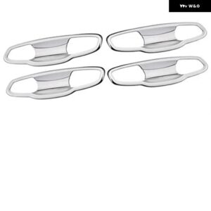 カー スタイリング ABS クローム ドアハンドル カバー カバー トリム ドアハンドル ボウル シュコダ コディアック 2017-2020 - 3