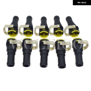 D651-61-240 車用冷却ヒーター水ホースコネクタ マツダ 3 2004-2012 マツダ 5 マツダ 6 GH 2008-2012 マツダ 2 D65161240 - 10 PCS