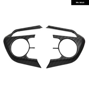 トヨタ カローラ E210 RAV4 XA50 2019 - 24 RAV 4 ハイブリッドカー ステアリングホイール ボタン カバー トリム アクセサリー - carbon fiber