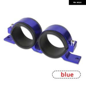 デュアルツイン燃料 ポンプ マウント ブラケット 60MM 燃料 フィルター クランプ 60MM クレードル カーカスタム TK-CA747K2 - Blue