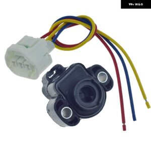 TPSスロットルポジションセンサー コネクタプラグ付き なし ダッジ ダコタ ジープ グランド チェロキー ラングラー 4874371AB 4874371AC - 1PC Sensor 1pc Plug