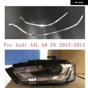 アウディ A4L A4 B8 PA 2013-2015 車用 DRL ヘッドライト ライトガイドプレート デイタイム ランニングライト チューブ バー - 2pcs for left light